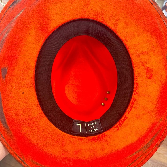 Designer Cowboy Painted Rope Rodeo Hat - Picture 6 of 9